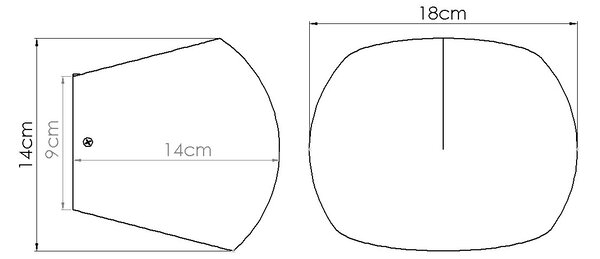 Zidna lampa GLOBE beton