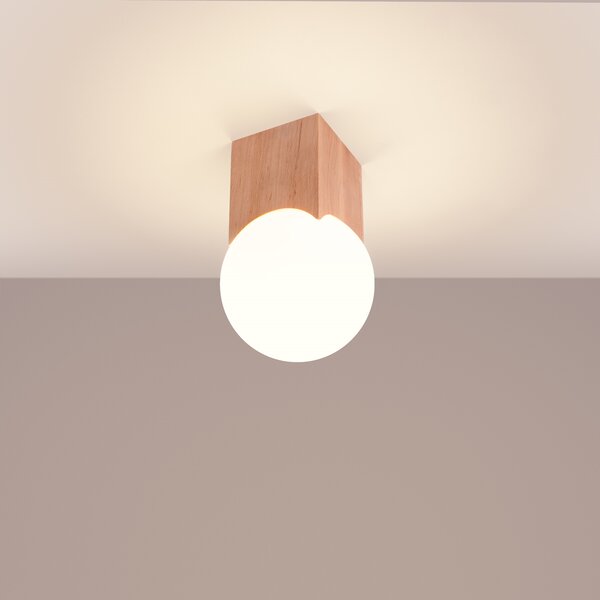 Stropna lampa SOLIS prirodno Drvo