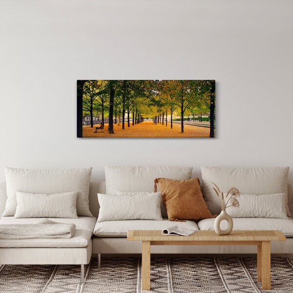 Slika aleje jesenskih stabala (120x50 cm)