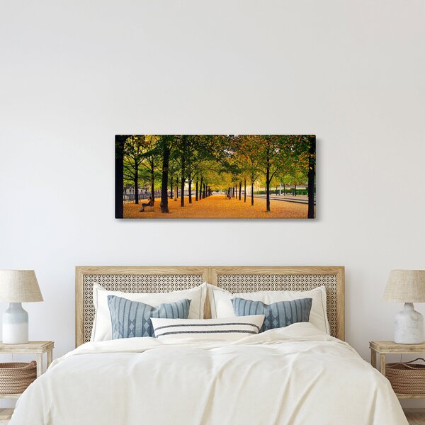 Slika aleje jesenskih stabala (120x50 cm)