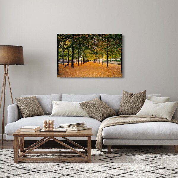 Slika aleje jesenskih stabala (90x60 cm)