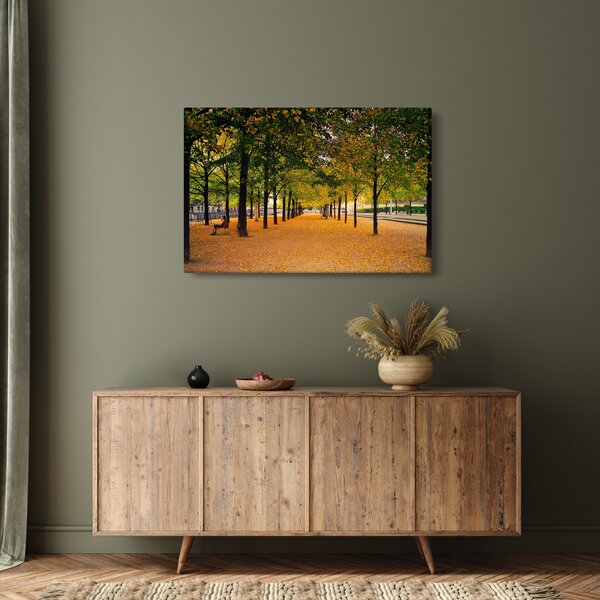 Slika aleje jesenskih stabala (90x60 cm)