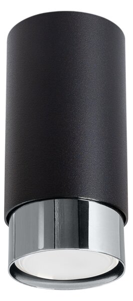 Stropna lampa NERO 12,5 crna/krom