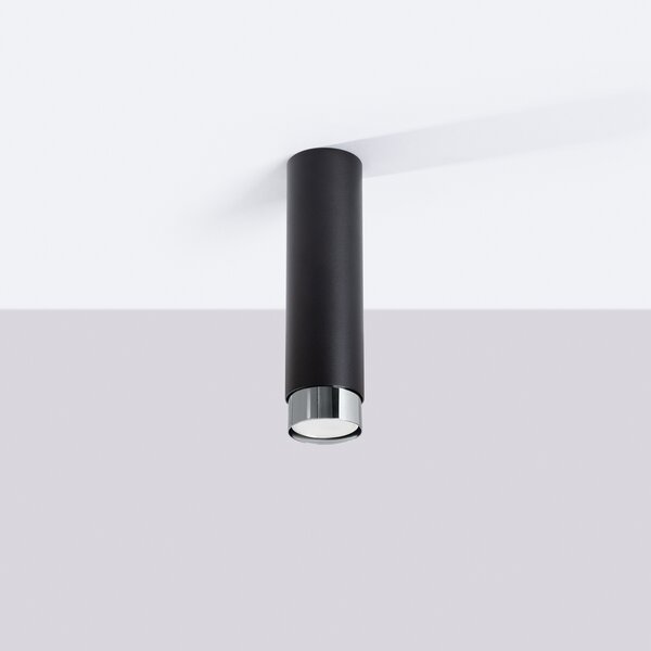 Stropna lampa NERO 22,5 crna/krom