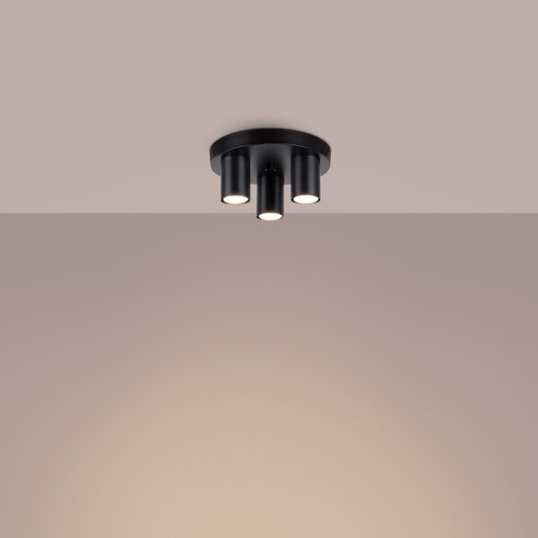 Stropna lampa LAGOS 3P crna
