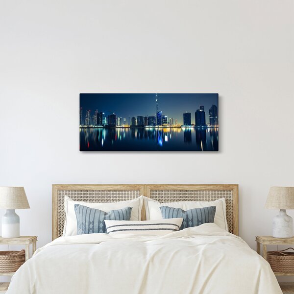 Slika noćnog grada (120x50 cm)