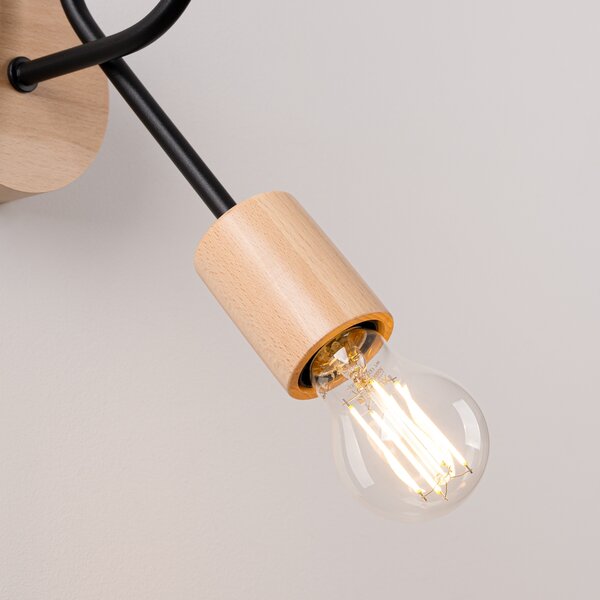 Zidna lampa EMBER schwarz