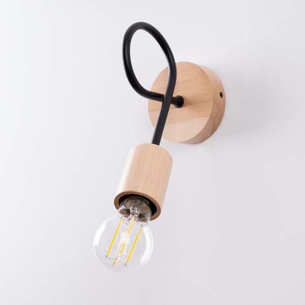 Zidna lampa EMBER schwarz