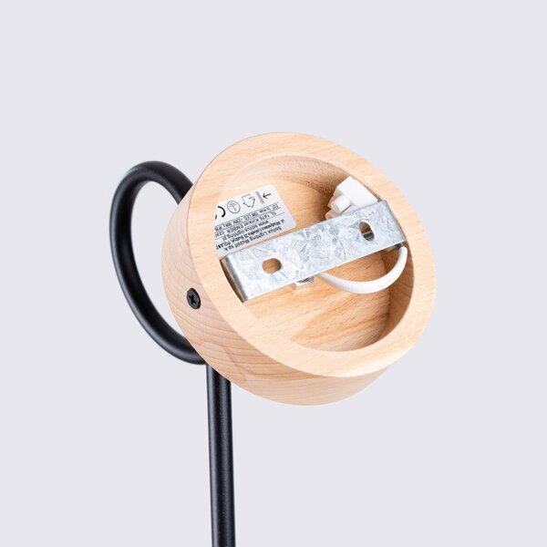 Zidna lampa EMBER schwarz