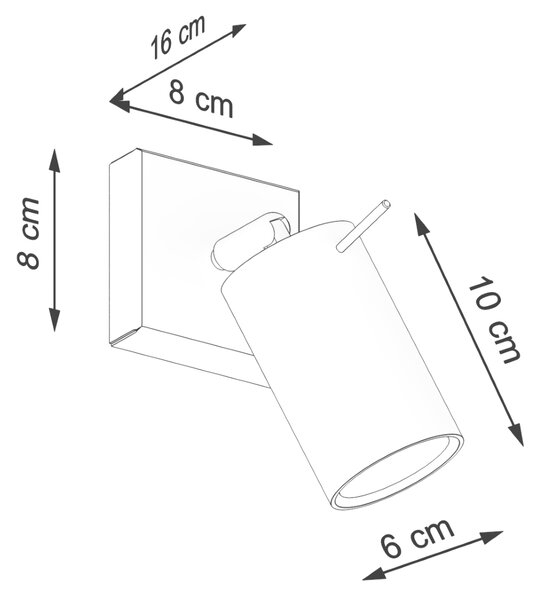 Zidna lampa RING bež