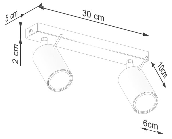 Stropna lampa RING 2 maslinasto zelena