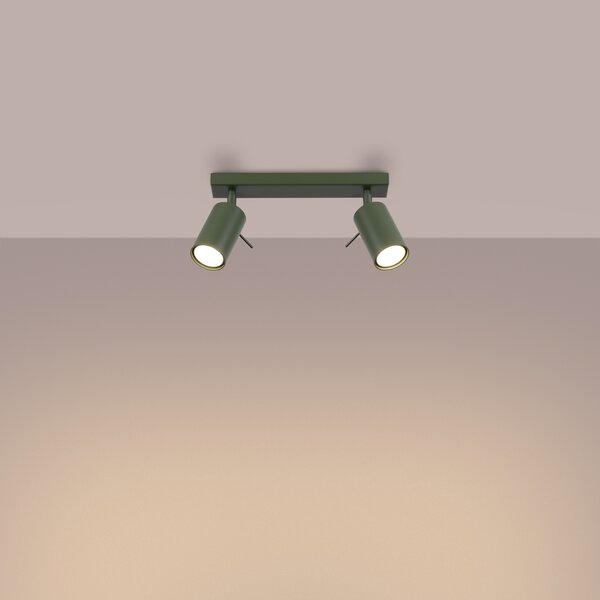 Stropna lampa RING 2 maslinasto zelena