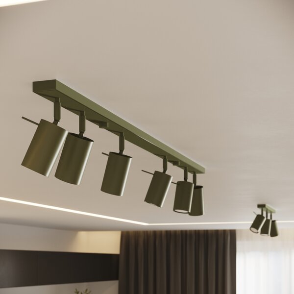 Stropna lampa RING 2 maslinasto zelena