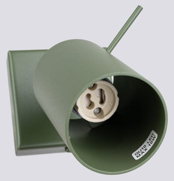 Zidna lampa RING maslinasto zelena