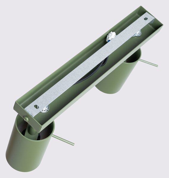 Stropna lampa RING 2 maslinasto zelena