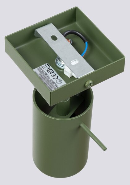 Zidna lampa RING maslinasto zelena