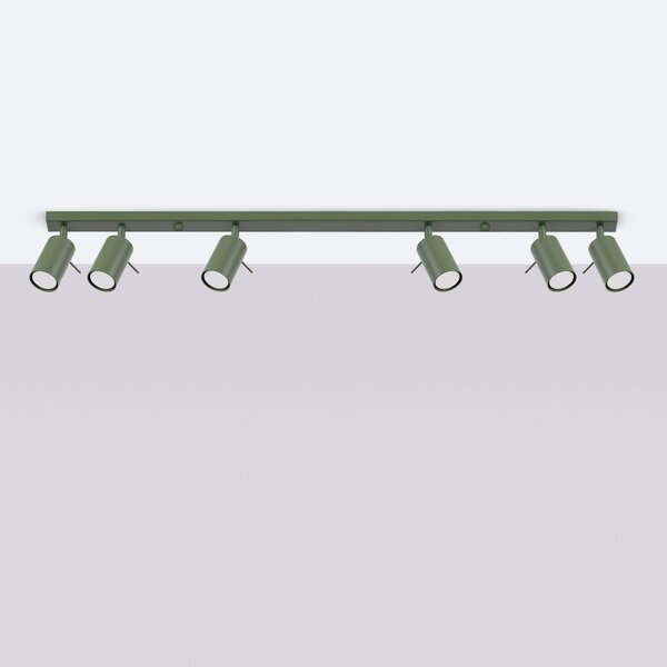Stropna lampa RING 6L maslinasto zelena