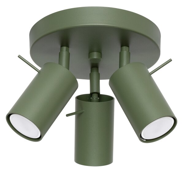 Stropna lampa RING 3P maslinasto zelena