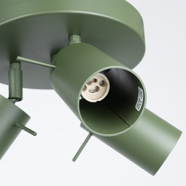 Stropna lampa RING 3P maslinasto zelena