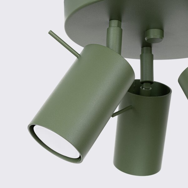 Stropna lampa RING 3P maslinasto zelena