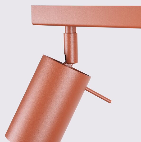 Stropna lampa RING 2 crvena oker