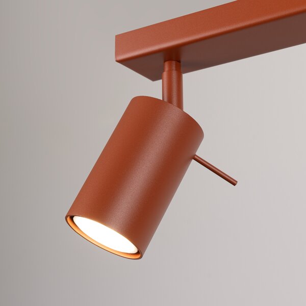 Stropna lampa RING 2 crvena oker
