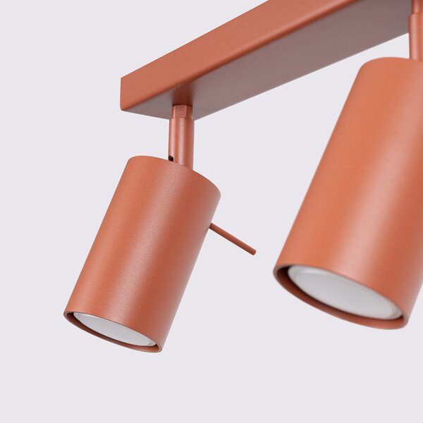 Stropna lampa RING 2 crvena oker