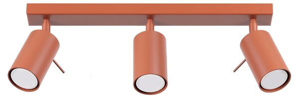 Stropna lampa RING 3L crvena oker