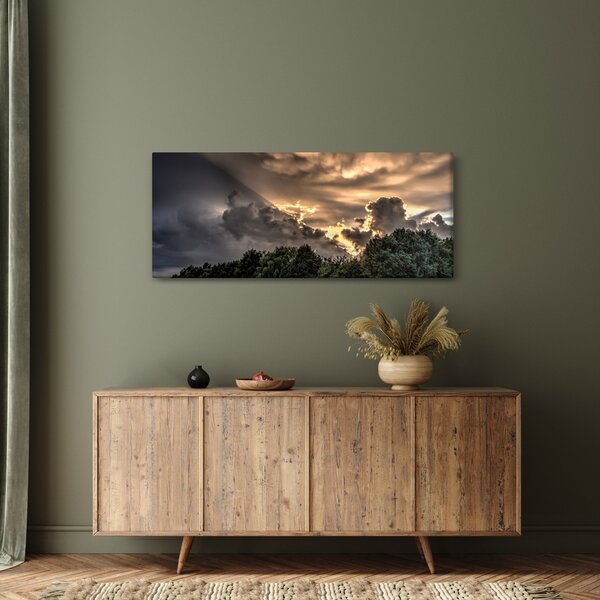 Slika oblaka i šume (120x50 cm)