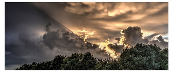 Slika oblaka i šume (120x50 cm)