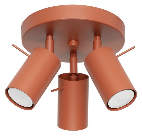 Stropna lampa RING 3P crvena oker