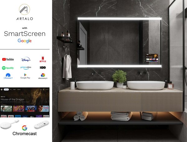 Ogledalo s LED osvjetljenjem M13 premium
