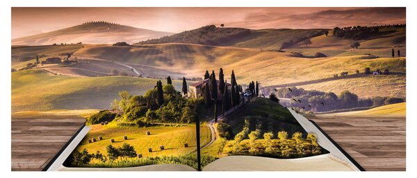 Slika krajolika u knjizi (120x50 cm)
