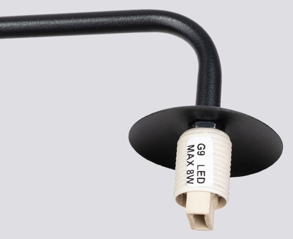 Zidna lampa ASTRAL 1 crna