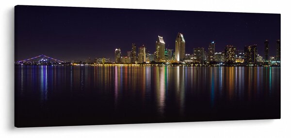 Slika noćnog grada (120x50 cm)