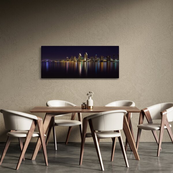 Slika noćnog grada (120x50 cm)
