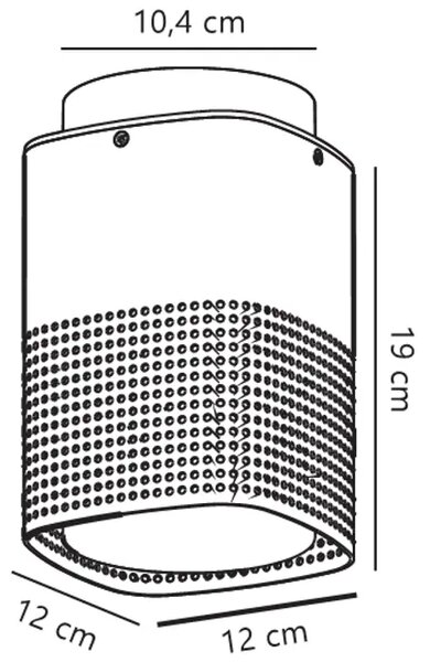 SIDARA STROPNA SVJETILJKA SEASIDE SMEĐA METALLIC E27/15W/IP54/220-240V 2618406218