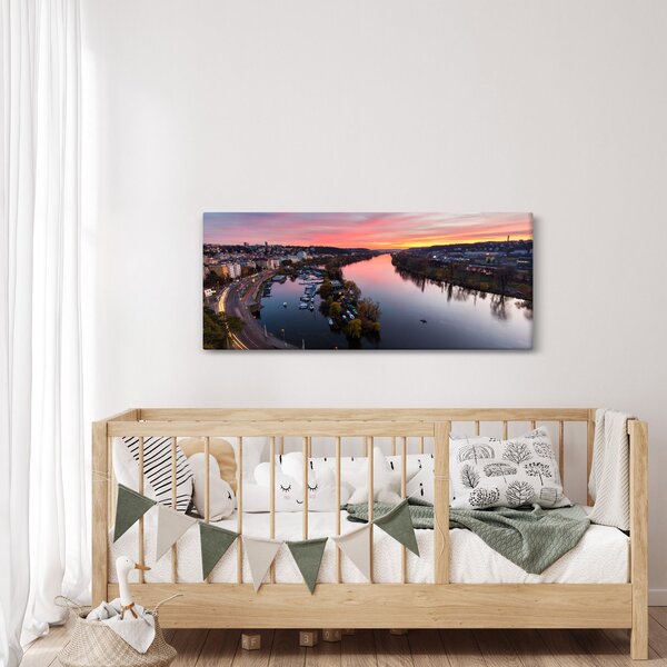 Slika noćnog Praga (120x50 cm)