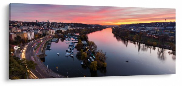 Slika noćnog Praga (120x50 cm)
