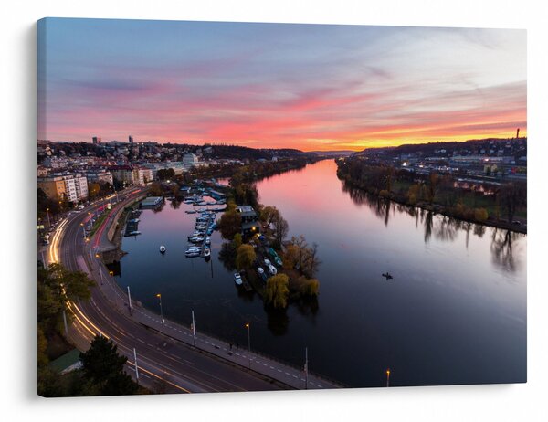 Slika noćnog Praga (70x50 cm)