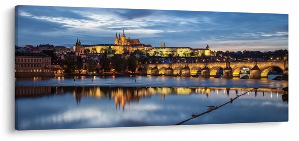 Slika Praškog dvorca i Karlova mosta (120x50 cm)