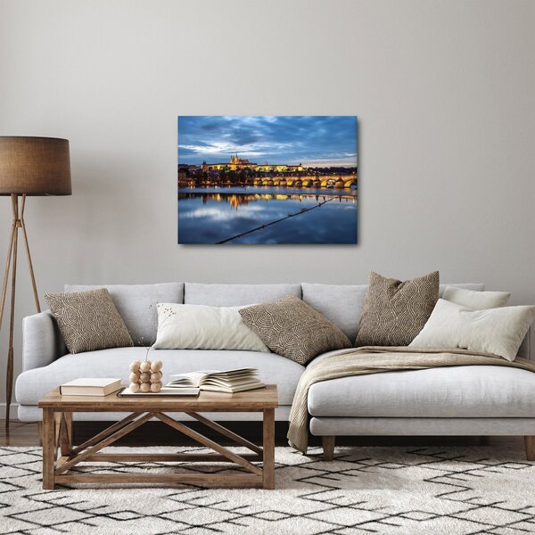 Slika Praškog dvorca i Karlova mosta (70x50 cm)