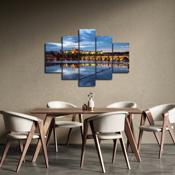 Slika Praškog dvorca i Karlova mosta (150x105 cm)