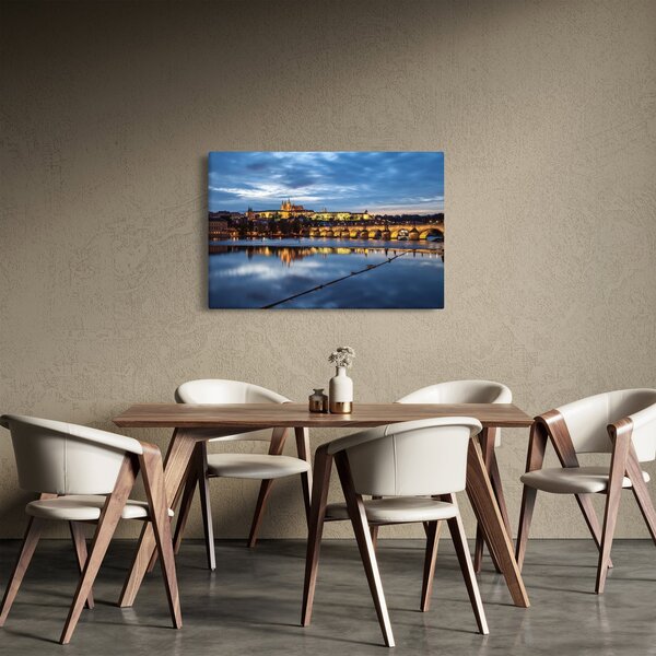 Slika Praškog dvorca i Karlova mosta (90x60 cm)