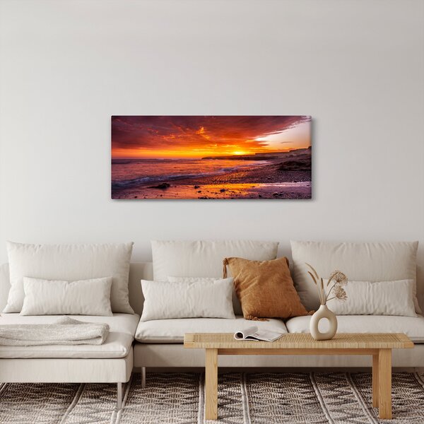 Slika zalaska sunca na moru (120x50 cm)