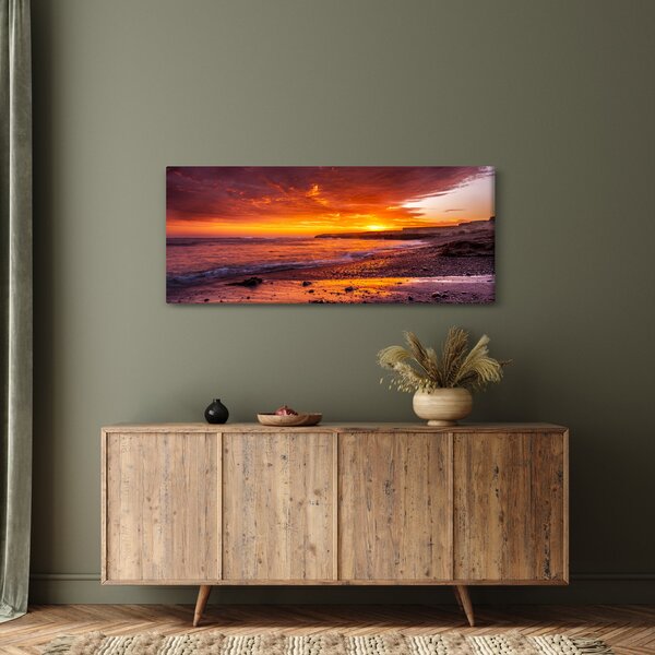 Slika zalaska sunca na moru (120x50 cm)
