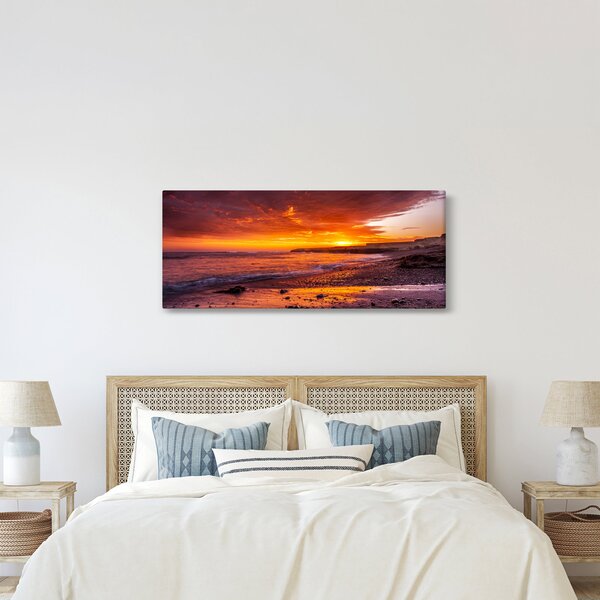 Slika zalaska sunca na moru (120x50 cm)