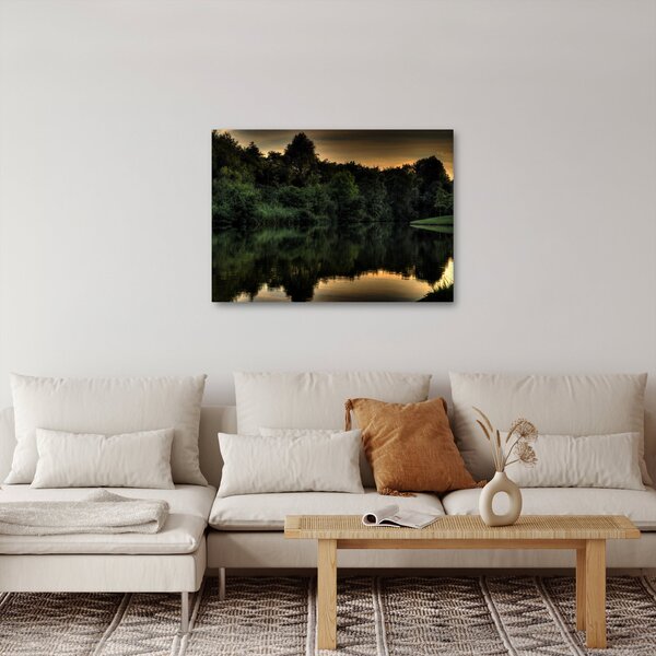 Slika jezera u šumi (70x50 cm)
