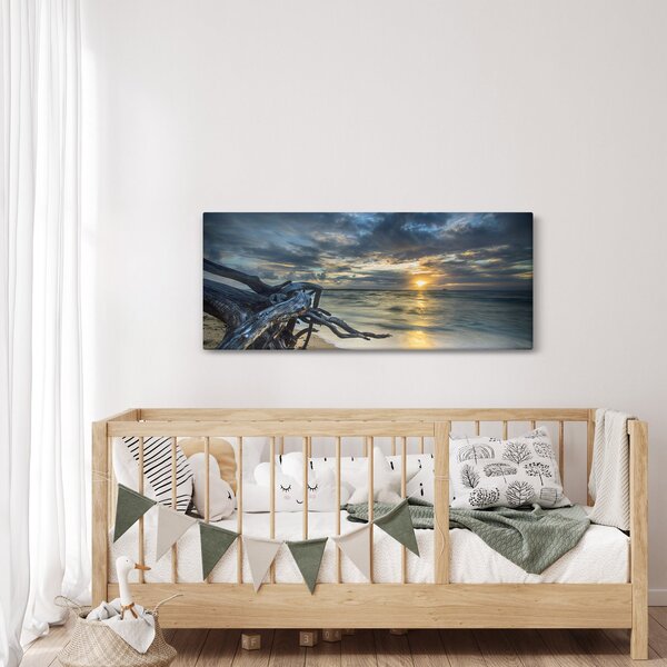 Slika mora sa zalaskom sunca (120x50 cm)