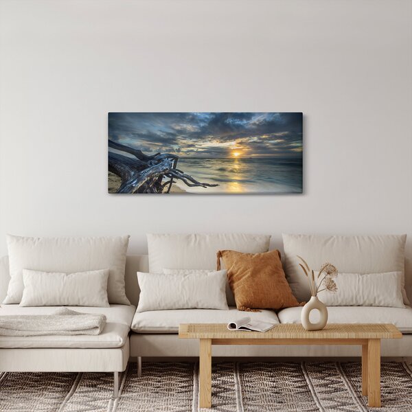 Slika mora sa zalaskom sunca (120x50 cm)